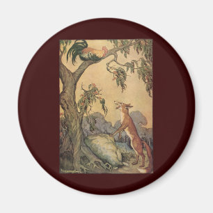 Vintage Children's Story Book, Aesop's Fables Magnet