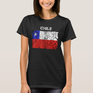 Vintage Chile Flag Chilean Men Women T-Shirt