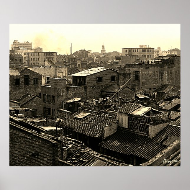 Vintage China Canton city Poster (Front)