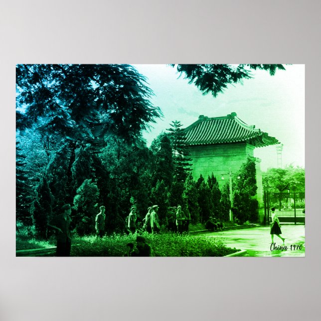 Vintage China Canton martyrs parc Poster (Front)