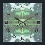 Vintage China Canton martyrs parc Square Wall Clock<br><div class="desc">Vintage China Canton martyrs parc</div>