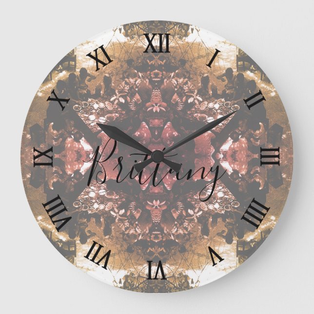 Vintage China Canton restaurant Large Clock (Front)