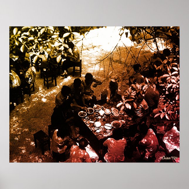 Vintage China Canton restaurant Poster (Front)