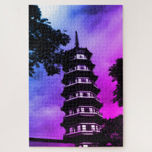 Vintage China Canton the flowery pagoda Jigsaw Puzzle