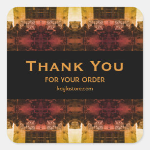 Vintage China Changsha book lending 1970 Square Sticker