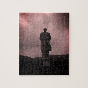 Vintage China Changsha Mao Tse Tung statue Jigsaw Puzzle