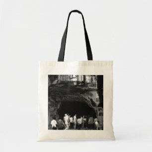 Vintage China Guilin Folded Brocade Hill 1970 Tote Bag