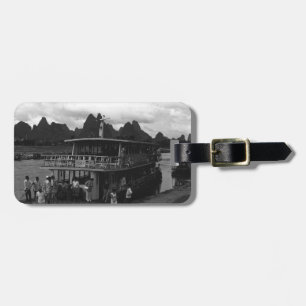 Vintage China Guilin river boat Watch Luggage Tag
