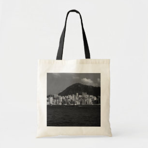 Vintage China Hong Kong bay Skyscrapers Tote Bag