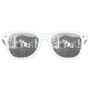 Vintage China Hong Kong bay Skyscrapers view Retro Sunglasses