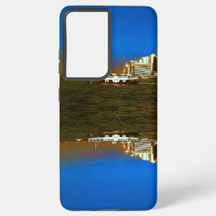 Vintage China Hong Kong boat skyscraper ​​sea Samsung Galaxy Case