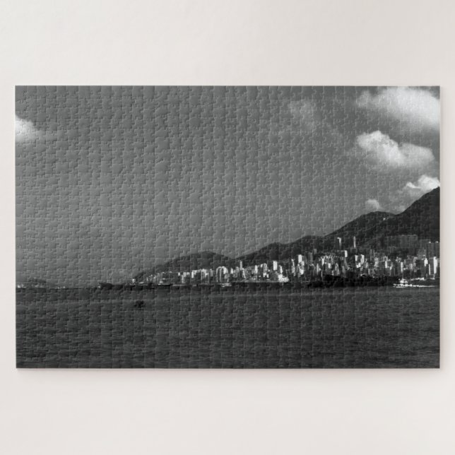 Vintage China Hong Kong View City Jigsaw Puzzle (Horizontal)