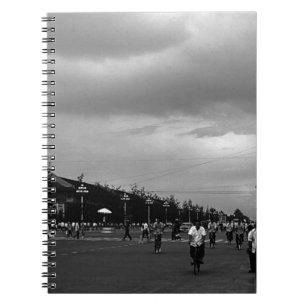 Vintage China Pekin street Tiananmen square Notebook