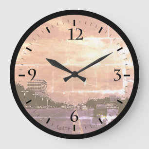 Vintage China pekin Tiananmen square Large Clock