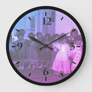 Vintage China Shanghai child care Large Clock