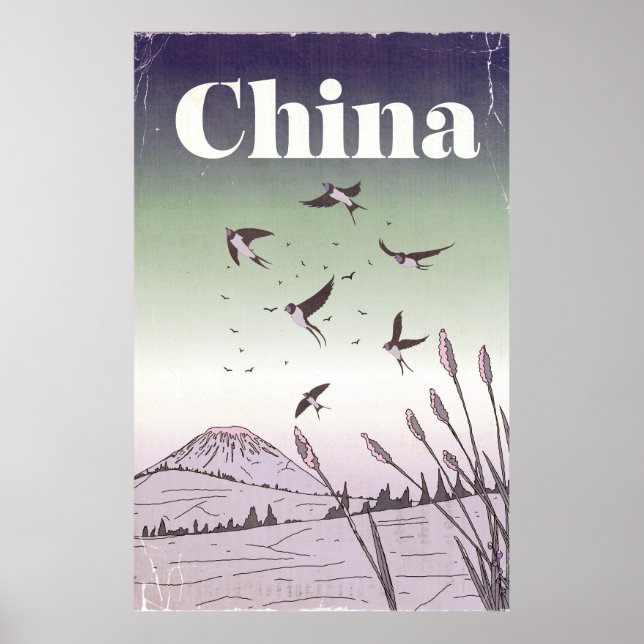 Vintage China Travel Poster (Front)