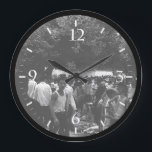 Vintage China Yangshuo market place Canvas Print Large Clock<br><div class="desc">Mega Pack 220 HD Photos Resolution for Print only $60 https://megaspacks.gumroad.com/l/suluy</div>