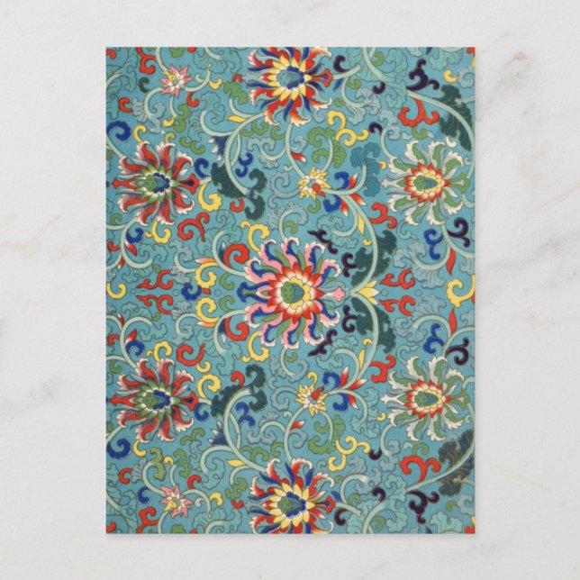 Vintage Chinese Art Postcard (Front)