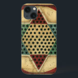 Vintage Chinese Checkerboard by Ethan Harper iPhone 13 Case<br><div class="desc">Get your game on with this spectacular Chinese checkerboard painting by Ethan Harper. The piece has a very vintage feel,  as if it were patterned on a family heirloom. This would make a great gift for someone who loves board games!</div>