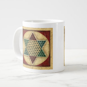 Vintage Chinese Chequerboard by Ethan Harper Large Coffee Mug