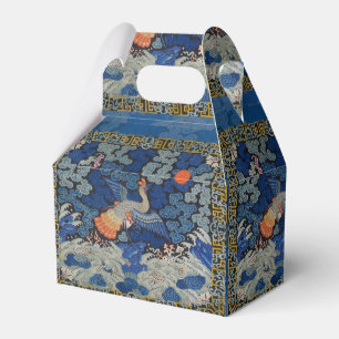 Vintage Chinese Crane Pattern: Imperial Blue Favour Box
