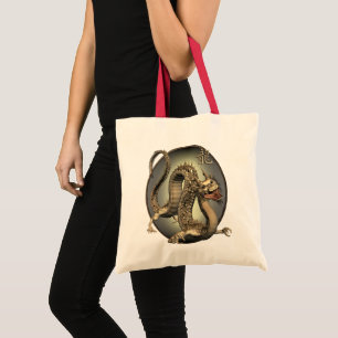 Vintage Chinese Dragon Tote Bag
