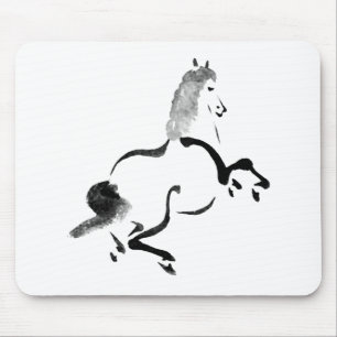 Vintage Chinese Horse Mouse Pad