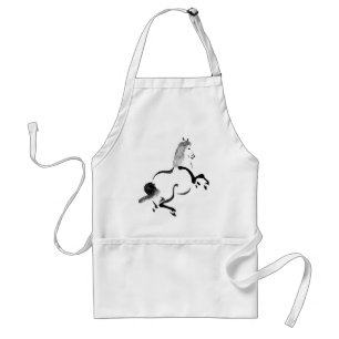 Vintage Chinese Horse Standard Apron