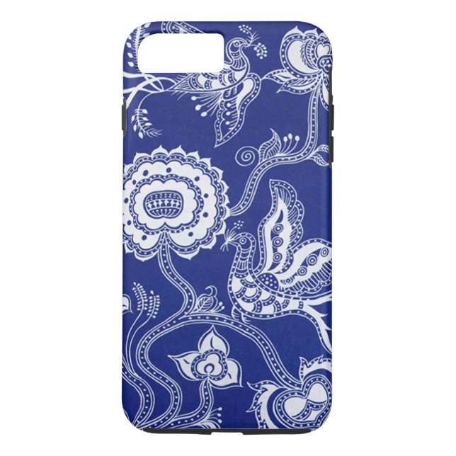 Vintage Chinese Indigo Batik Case-Mate iPhone Case (Back)