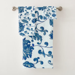 Vintage Chinese Ornament  Bath Towel Set
