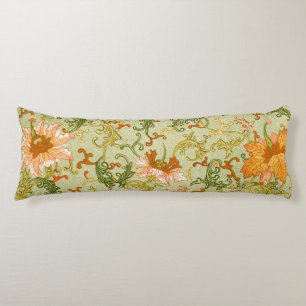 Vintage Chinese Ornament Jones Flowers Body Cushion