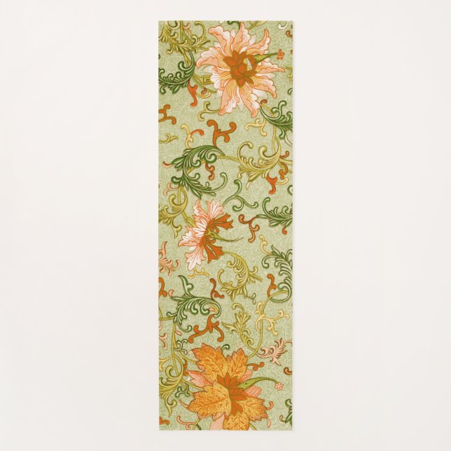 Vintage Chinese Ornament Jones Flowers   Yoga Mat (Front)