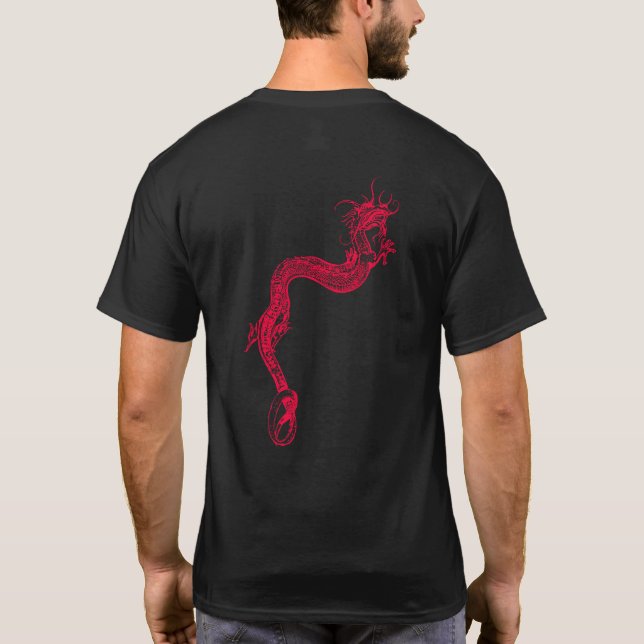 Vintage Chinese Red Dragon T-Shirt (Back)