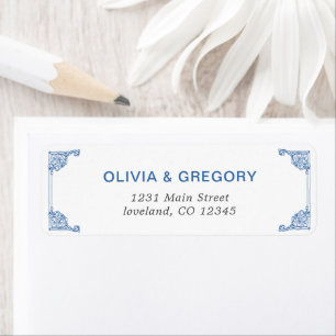 Vintage Chinoiserie Antique return address labels