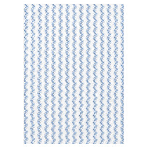 Vintage Chinoiserie Blue White Roses  Tablecloth