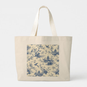 Vintage Chinoiserie Pagoda Elegant Tote Bag