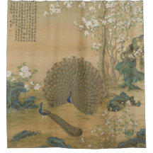 Vintage Chinoiserie Peacock Garden Fine Art