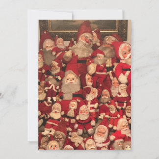 Vintage chirstmas Santa clause Holiday Card