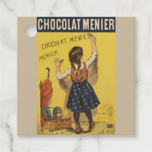 Vintage Chocolat Menier French Poster Bouisset Art Favour Tags