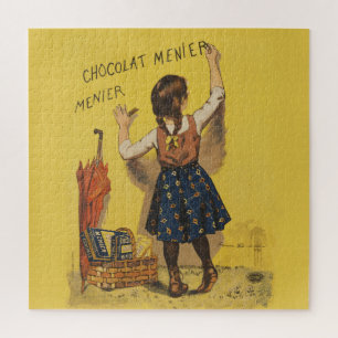 Vintage Chocolat Menier French Poster Bouisset Art Jigsaw Puzzle