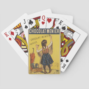 Vintage Chocolat Menier French Poster Bouisset Art Playing Cards