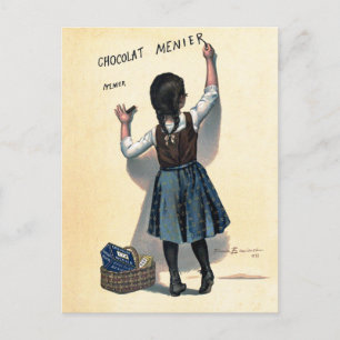 Vintage Chocolat Menier French Poster Bouisset Art Postcard