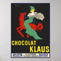 Vintage Chocolate Advertisement Poster
