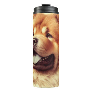 Vintage Chow-Chow Painting Thermal Tumbler