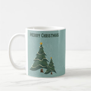 Vintage Chrismas Trees Coffee Mug