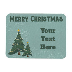 Vintage Chrismas Trees Magnet