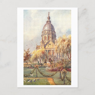 Vintage Christ Church Mainz Germany Postcard