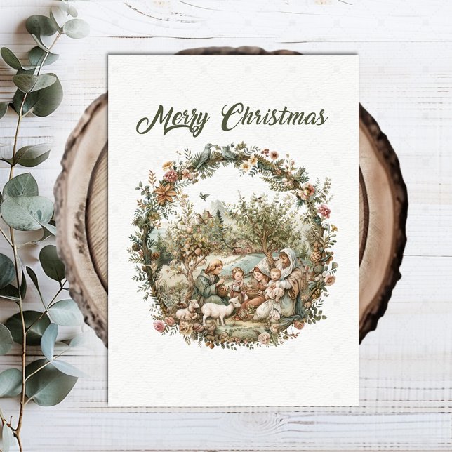 Vintage Christian Merry Christmas Card (Creator Uploaded)