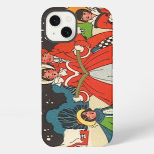 Vintage Christmas, a Family Singing Music Carols iPhone Case