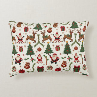Vintage Christmas Accent Pillow